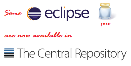 Some eclipse jars are now available the central repository